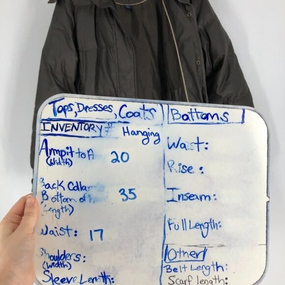 Gap brown  belted puffer trench hooded jacket Med - Picture 13 of 15